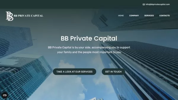 Sito internet di BB Private Capital