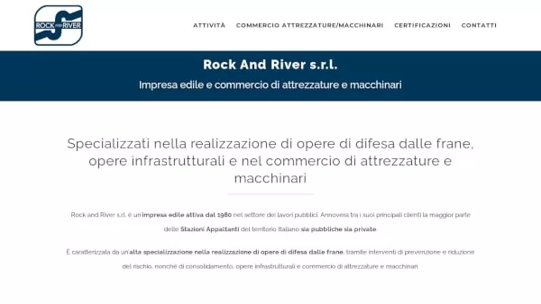 Sito internet di Rock and River